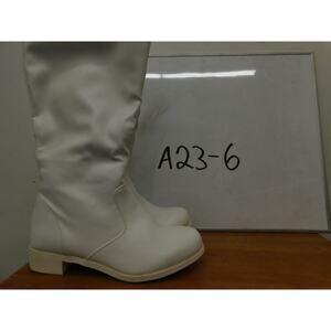 Pre-Owned Parade Shoes Danshuz Adult 9M Knee High Leather Zipper Rubber